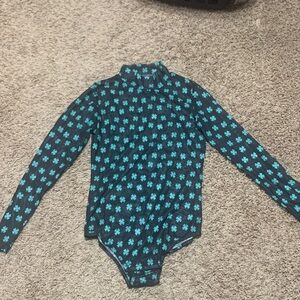 Sheer shamrock bodysuit